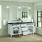 James Martin Vanities 72'' Double Vanity, Bright White w/ 3 CM Parisien Bleu Quartz Top 424-V72-BW-3PBL - alternate 2